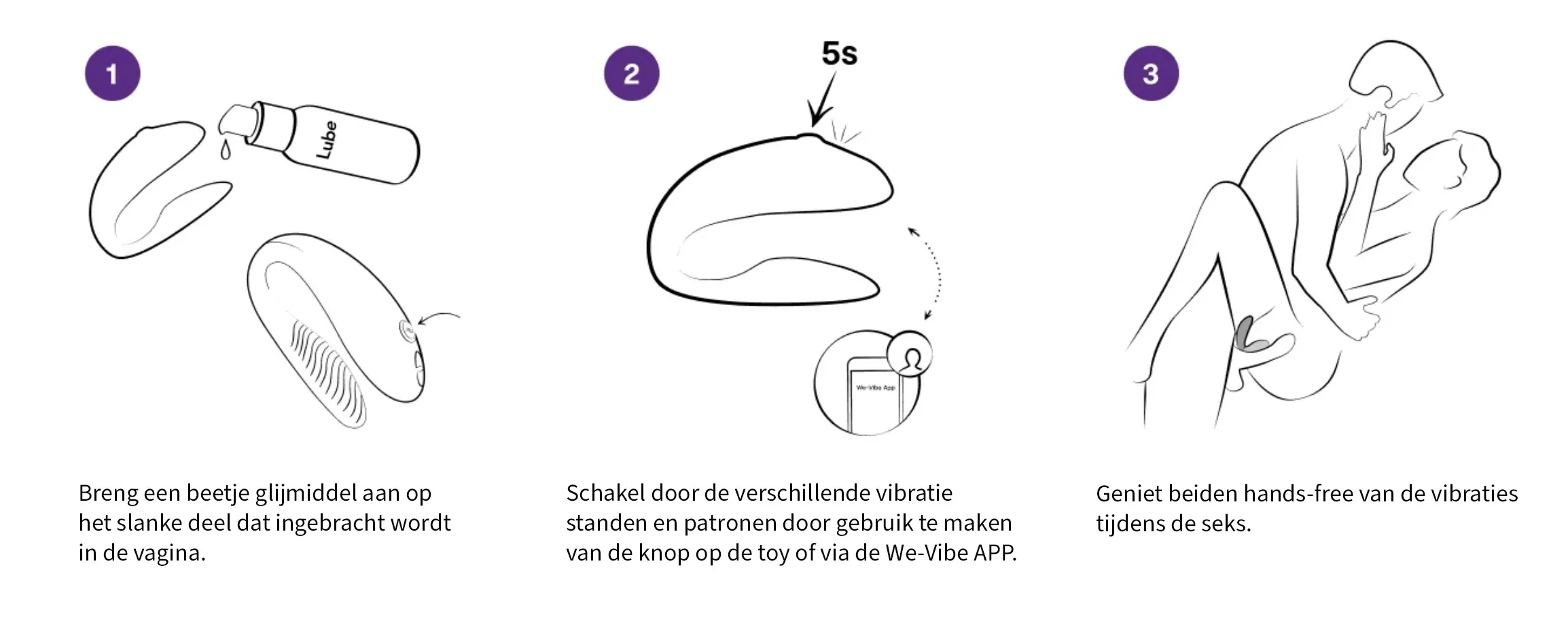 we-vibe go gebruiken