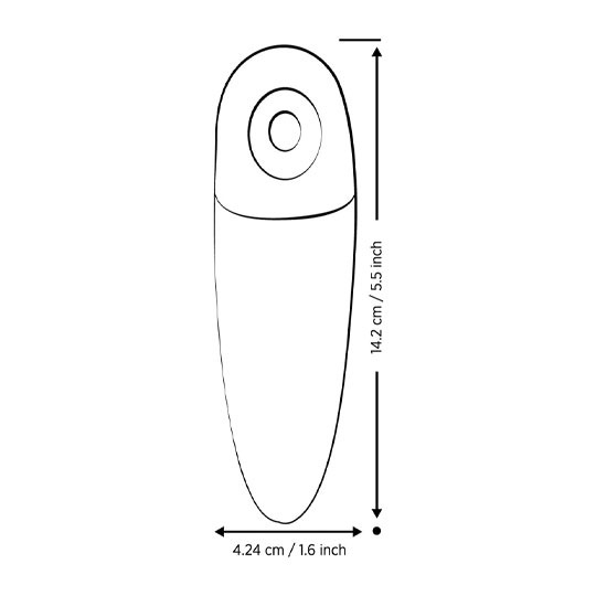 Romp - Shine X Luchtdruk Vibrator lengte